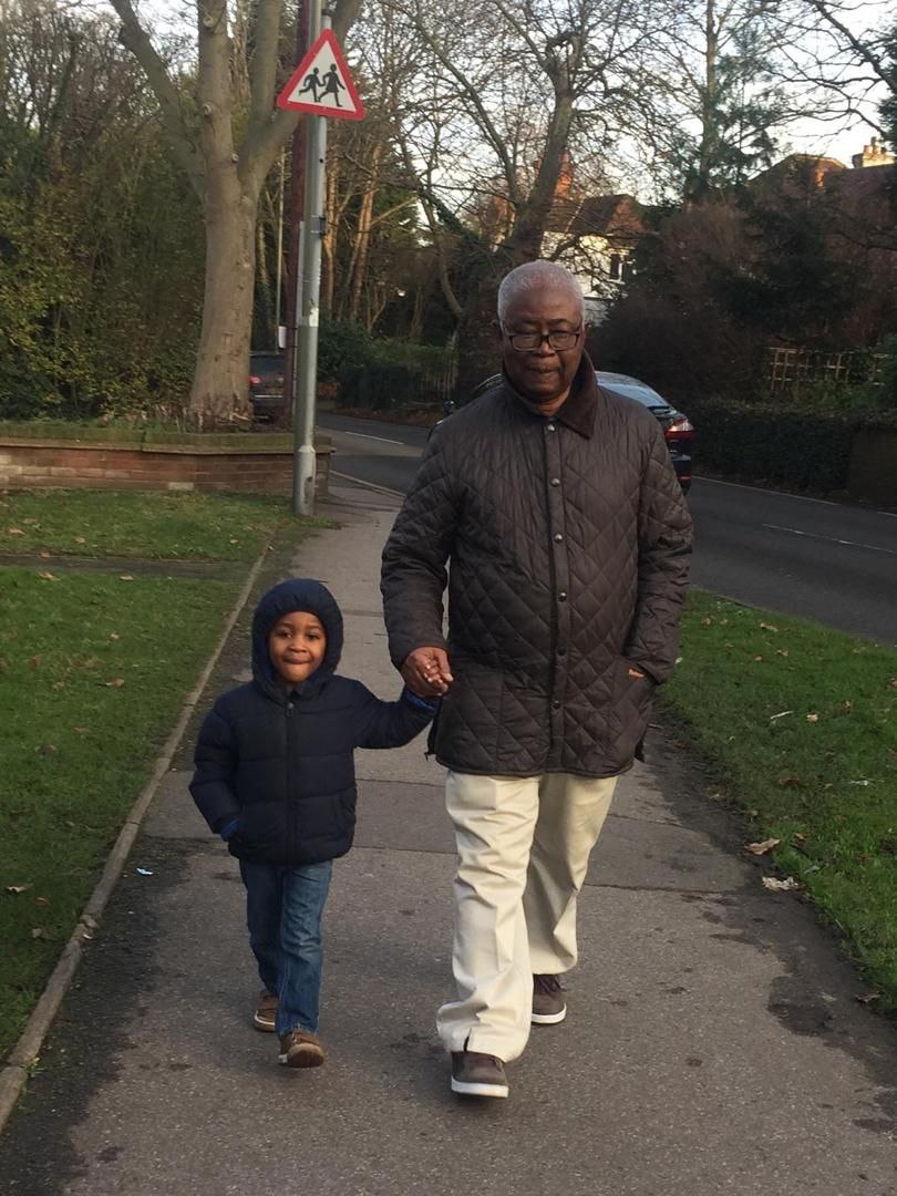 A walk with grandpa