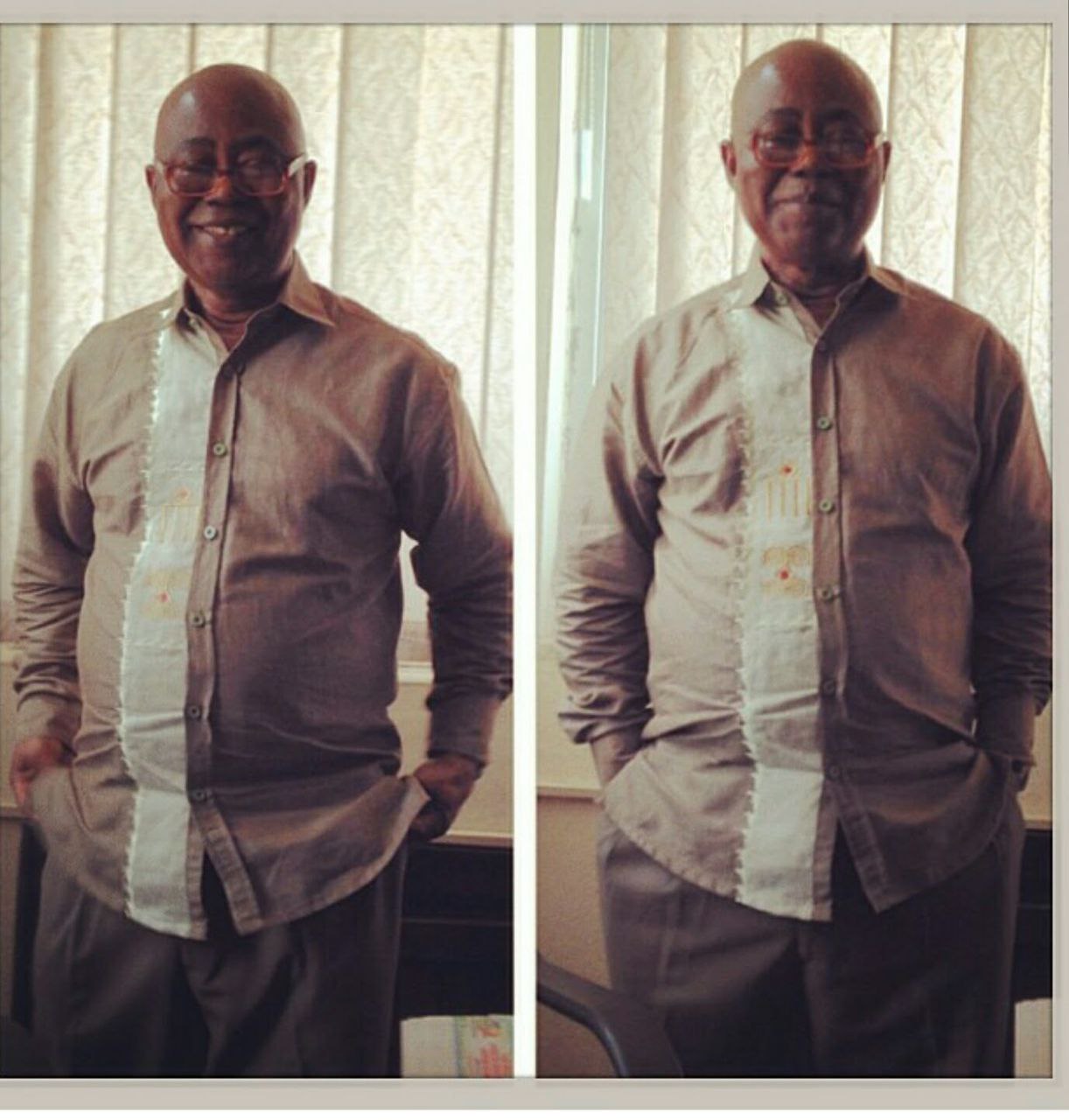 Always dapper, always smiling