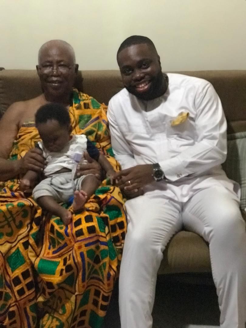 Daddy with son-in-law and grandson