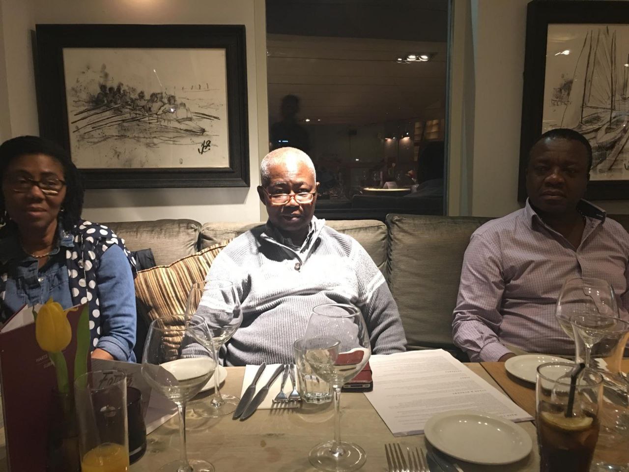 Dinner moment with family