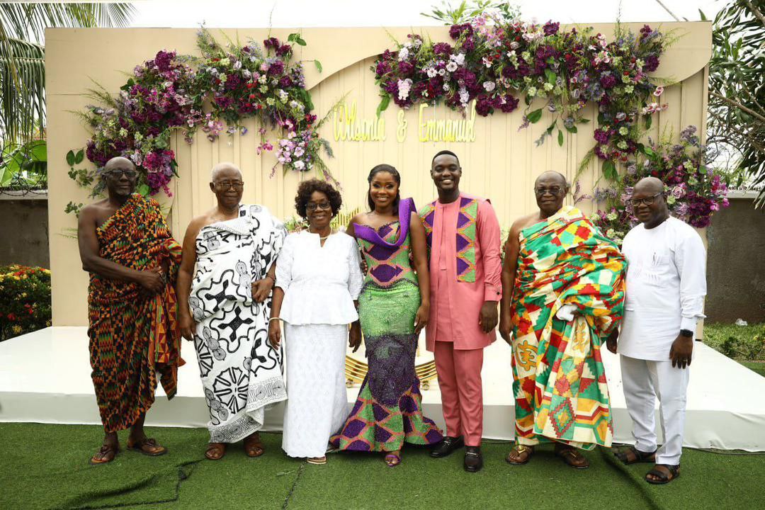 Grandpa at his granddaughter's marriage ceremony