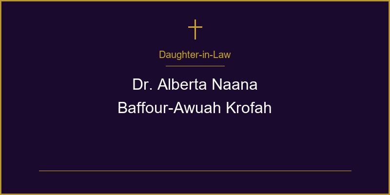 Dr. Alberta Naana Baffour-Awuah Krofah